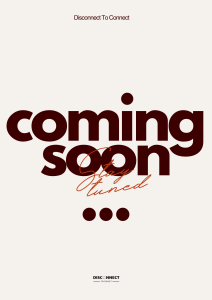 black beige red minimal simple modern new collection coming soon poster